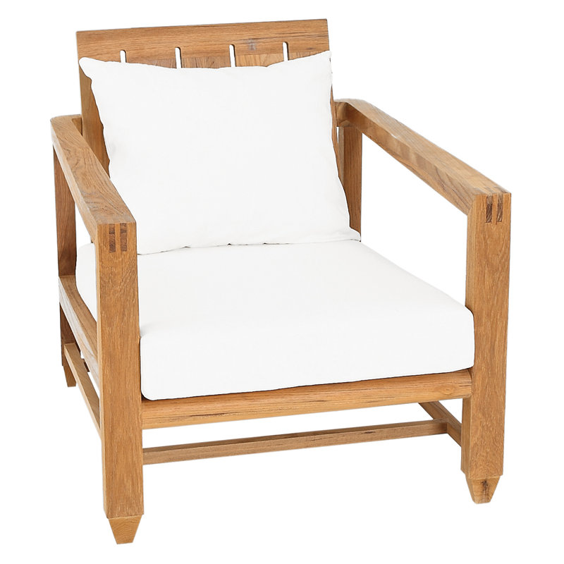 OASIQ Limited 400 Teak Patio Chair with Cushions Wayfair